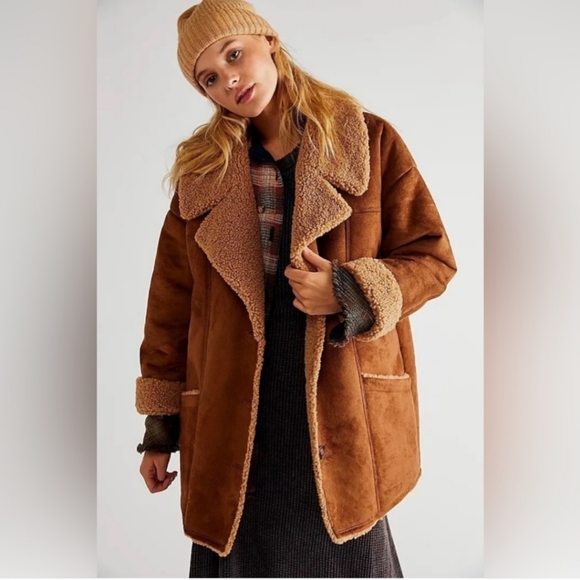 #222- Free People Diogo Jacket In Toasted Almond